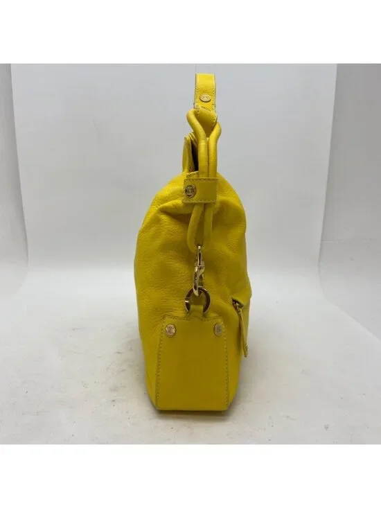 Celine Hand Shoulder Bag Leather Yellow Travel Formal - Picture 12 of 16
